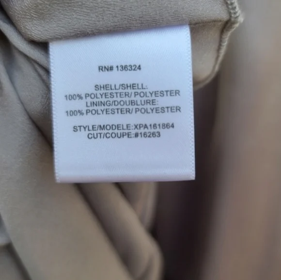 HALSTON HERITAGE Column Floor Length Gown 12 Champagne Draped Formal Prom Bridal - Picture 11 of 16